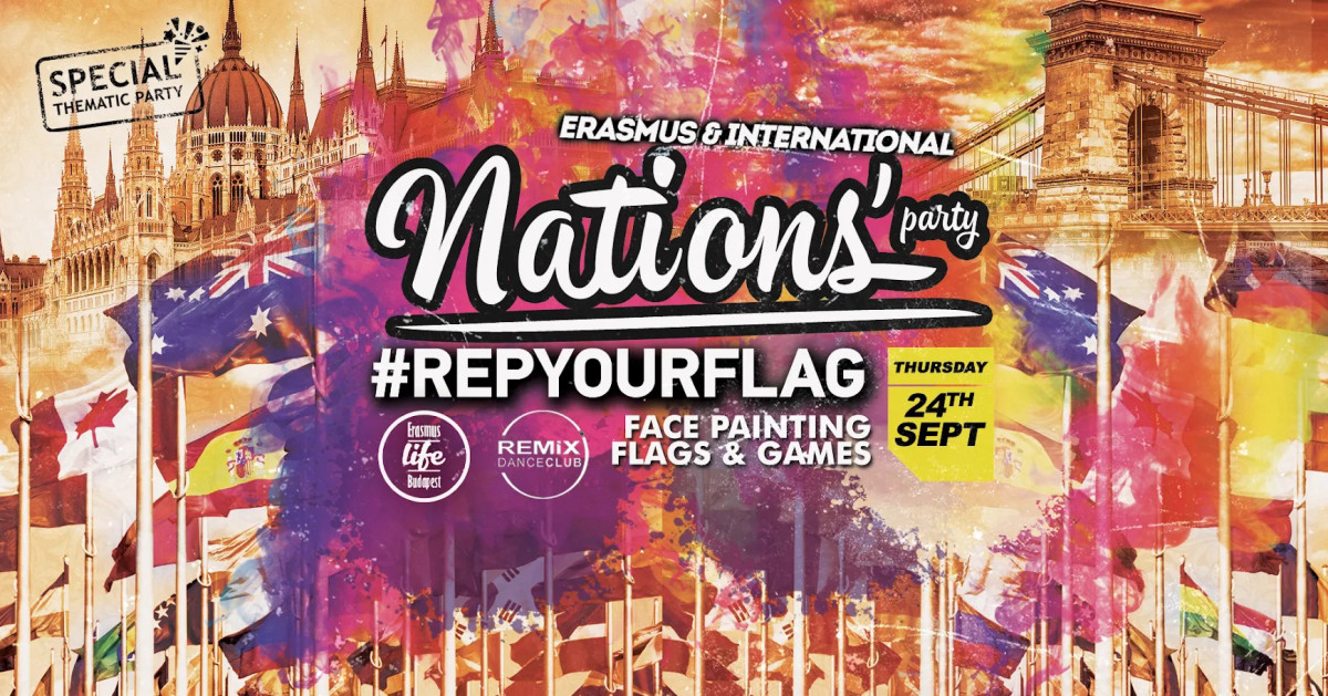 All-Erasmus Nations' FLAG PARTY by ELB ✘ Remix Club ✘ 24th Sept