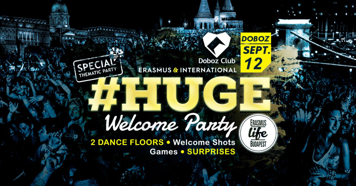 Erasmus Life Budapest HUGE Welcome Party