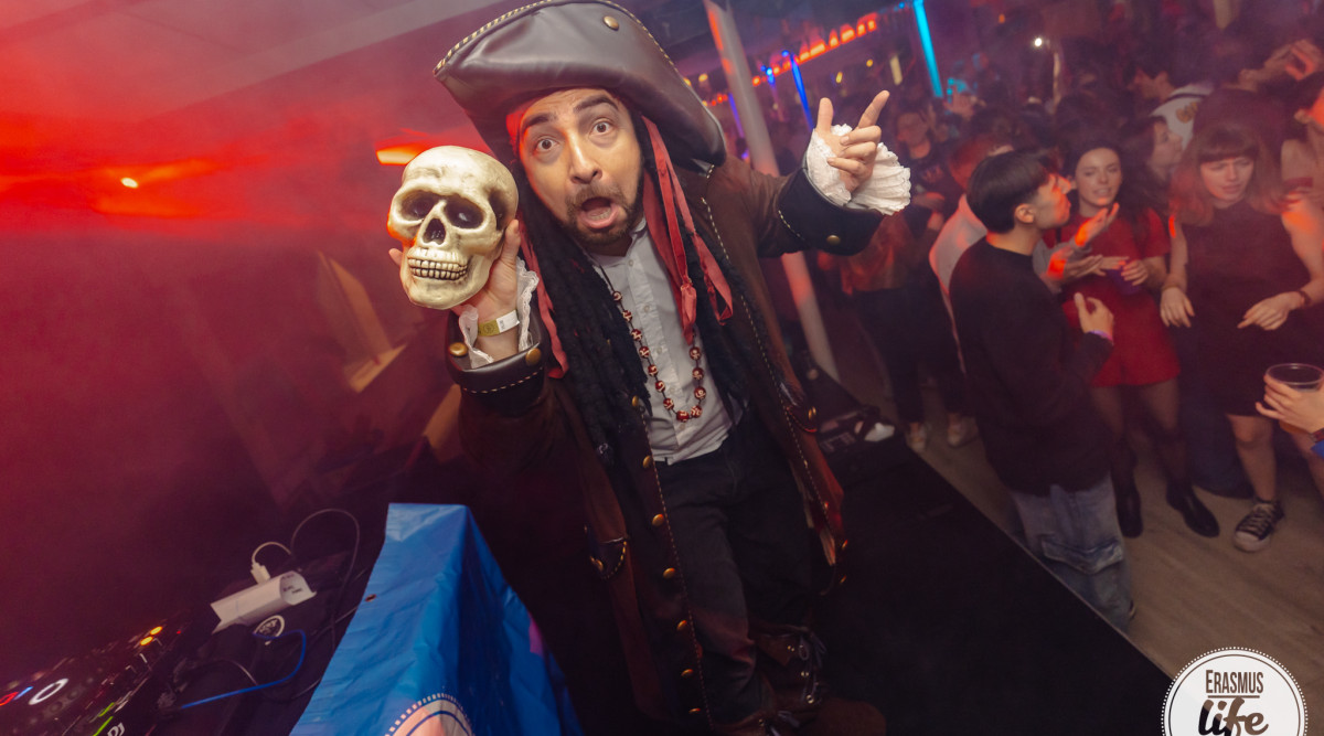 People dancing at a lively party.