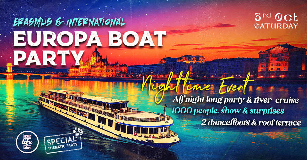 Erasmus & International BOAT PARTY