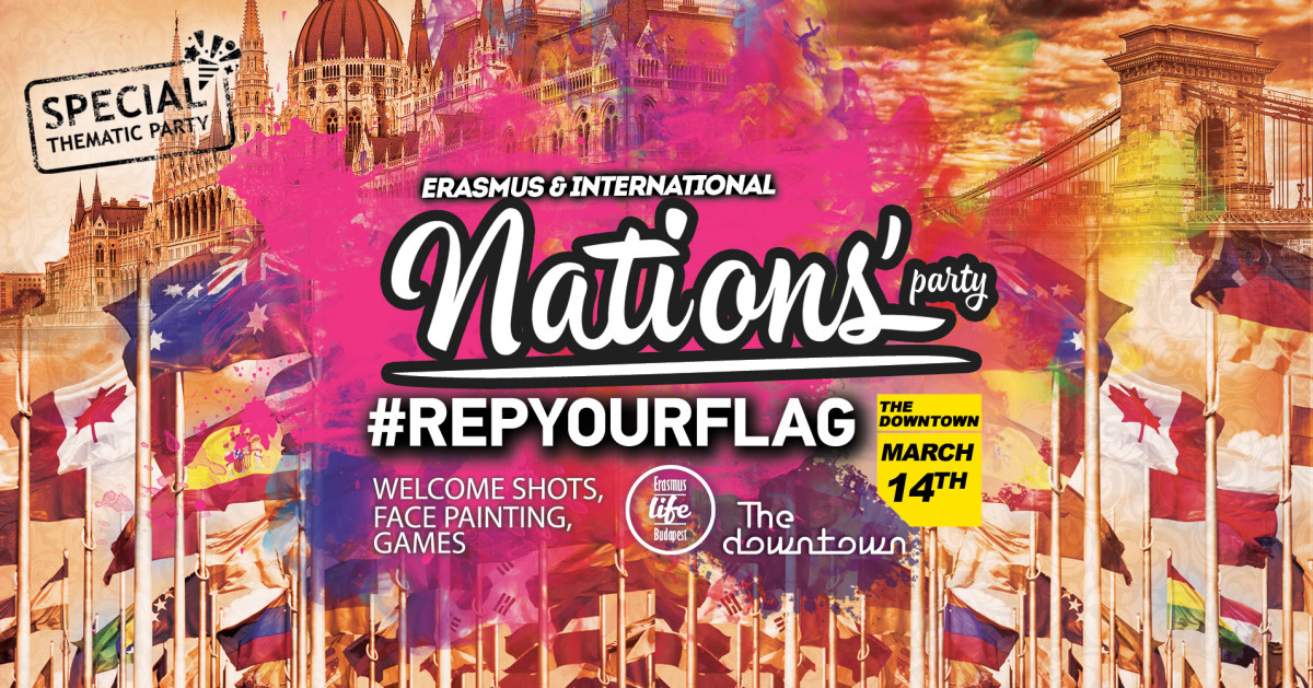 All-Erasmus Nations’ Flag Party ✘ The Downtown ✘ 14th March