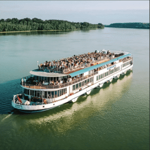 Europa boat on the river